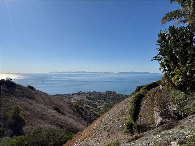 property view of water with a mountain view