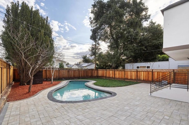 view of pool with a patio area