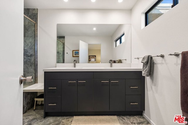 bathroom featuring vanity