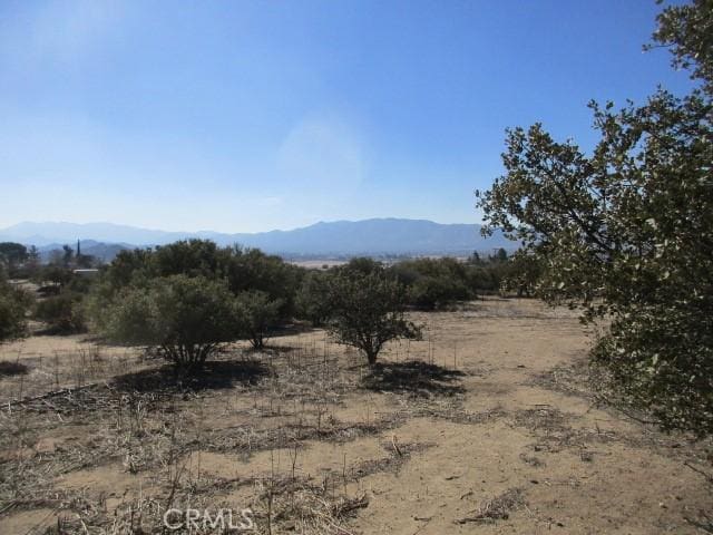 property view of mountains with a rural view