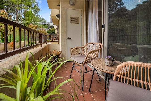 view of balcony