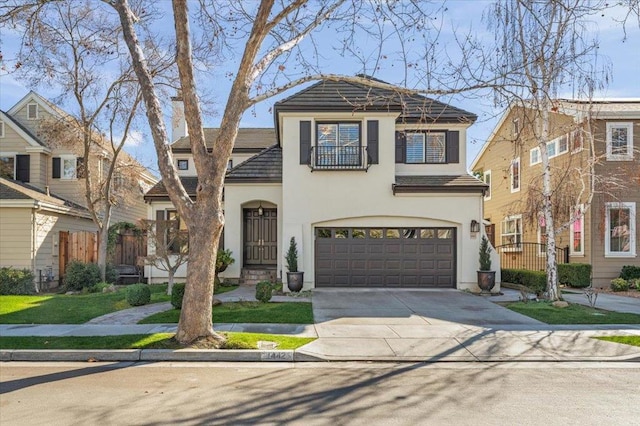 front facade featuring a garage