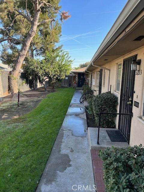 view of yard featuring a patio