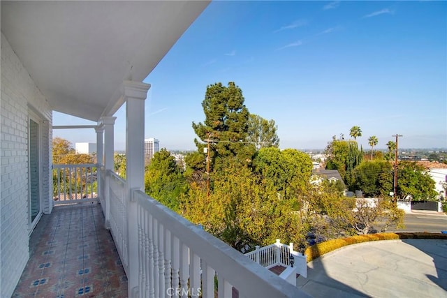 view of balcony