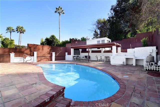 view of pool with a patio area