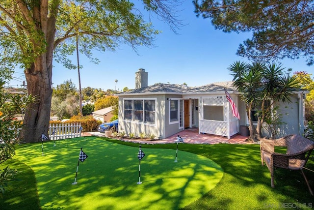 view of rear view of property