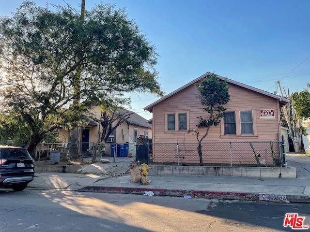 view of bungalow