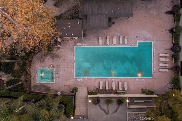 birds eye view of property
