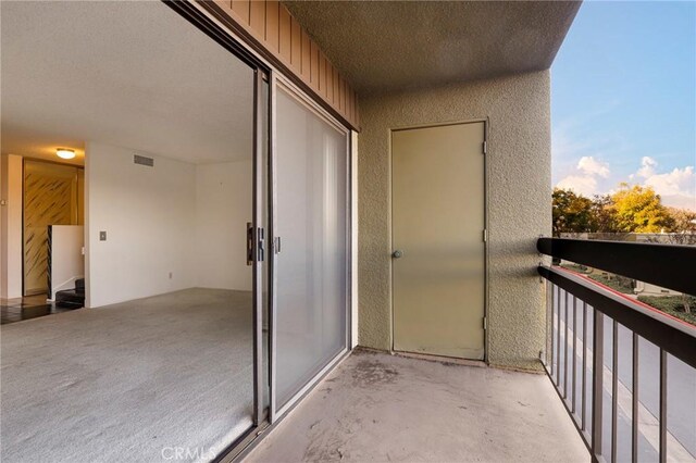 balcony with visible vents
