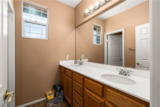 bathroom with vanity