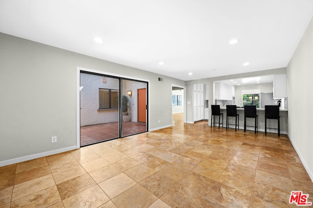 view of unfurnished living room