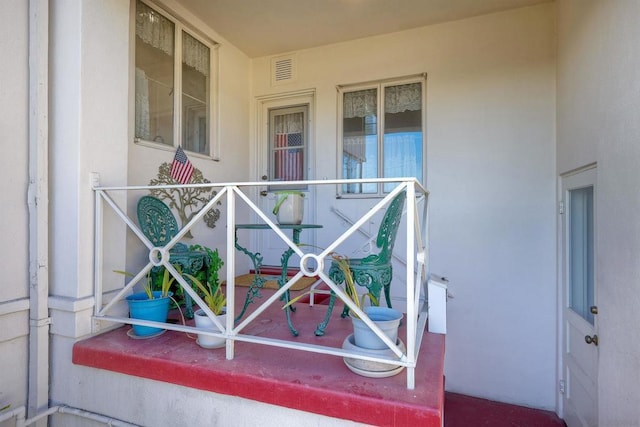 view of balcony