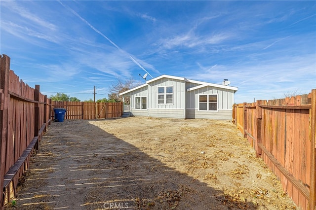 view of back of property