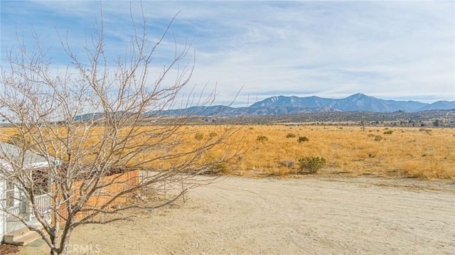 view of mountain feature