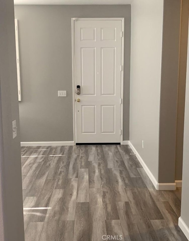 interior space featuring wood-type flooring