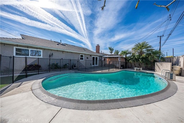 view of pool featuring a gazebo