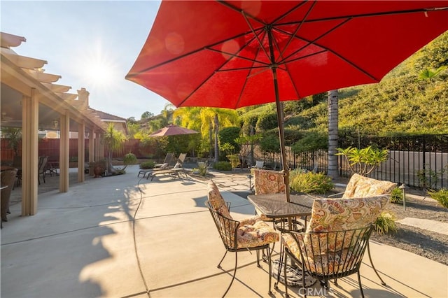 view of patio