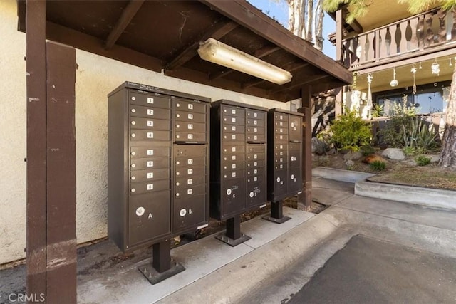 view of home's community featuring mail boxes