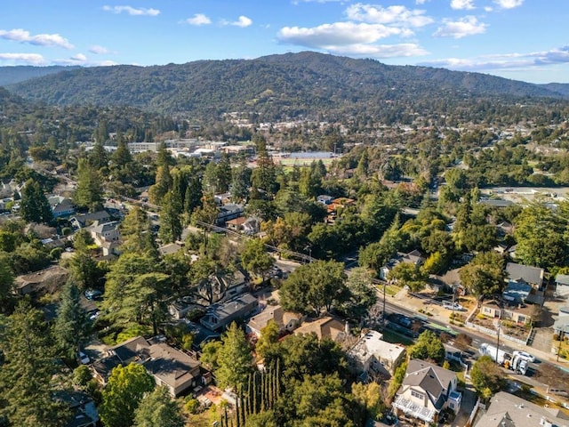 aerial view featuring a mountain view