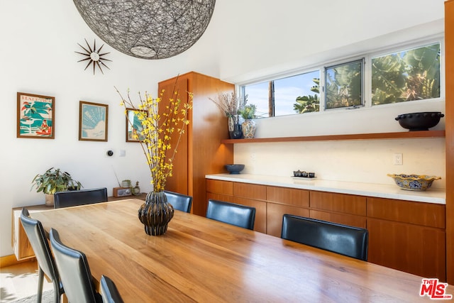 view of dining area