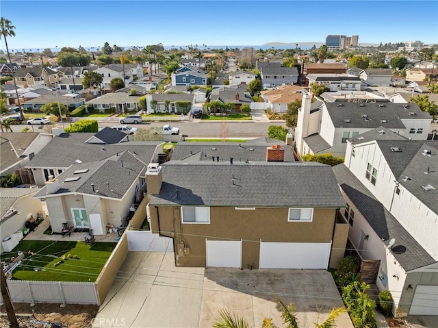 drone / aerial view with a residential view