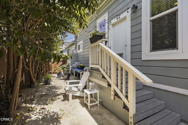 exterior space with a patio