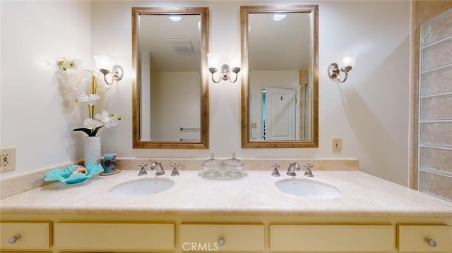 bathroom with vanity