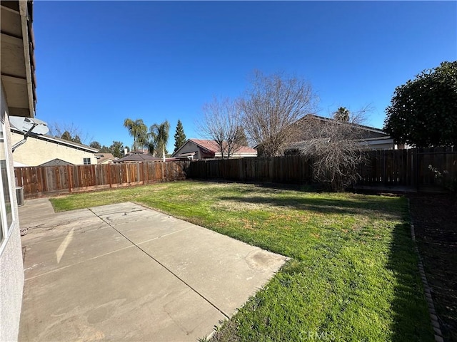 view of yard featuring a patio area