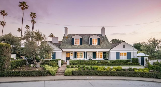 view of cape cod home