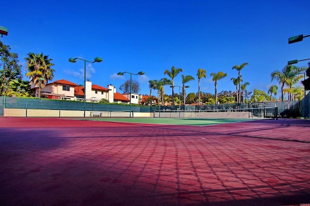 view of tennis court