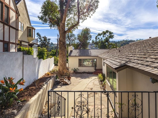 exterior space with a patio