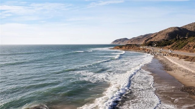 water view with a beach view