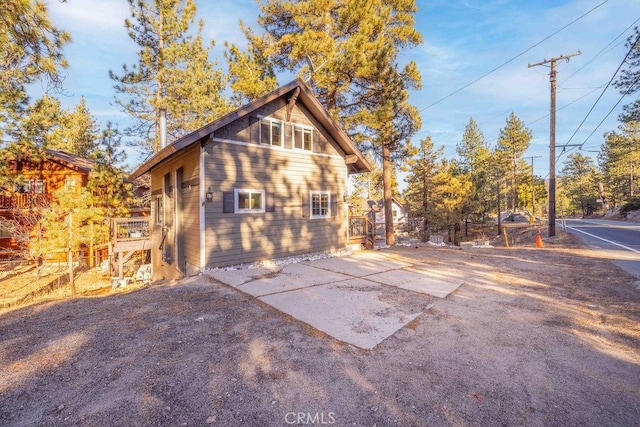 view of rear view of property