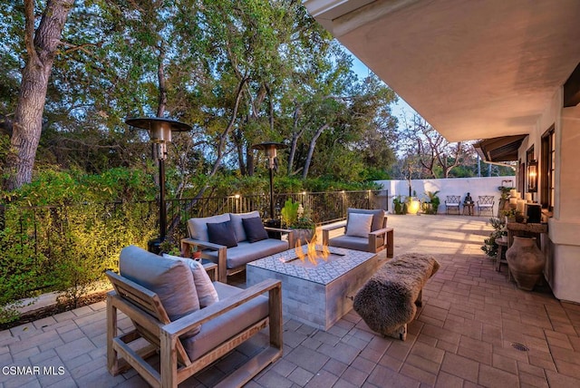 view of patio / terrace with outdoor lounge area