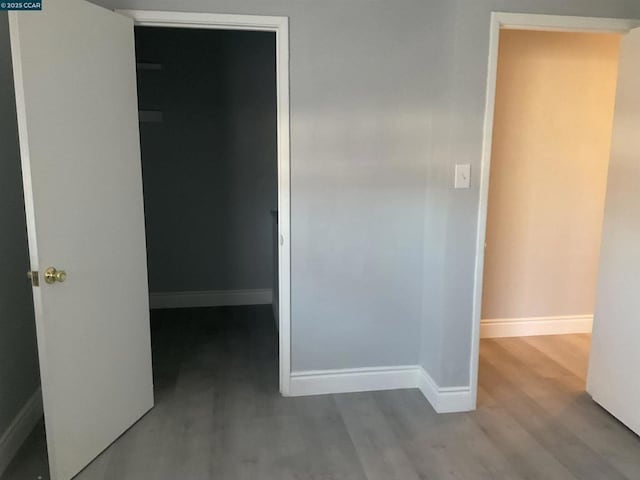 interior space with light hardwood / wood-style floors