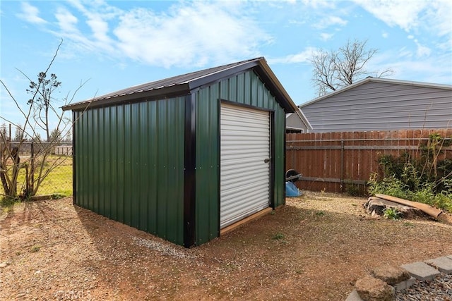 view of outbuilding