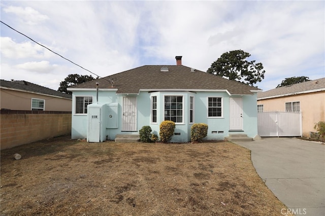 view of rear view of property