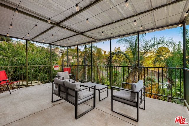 view of sunroom