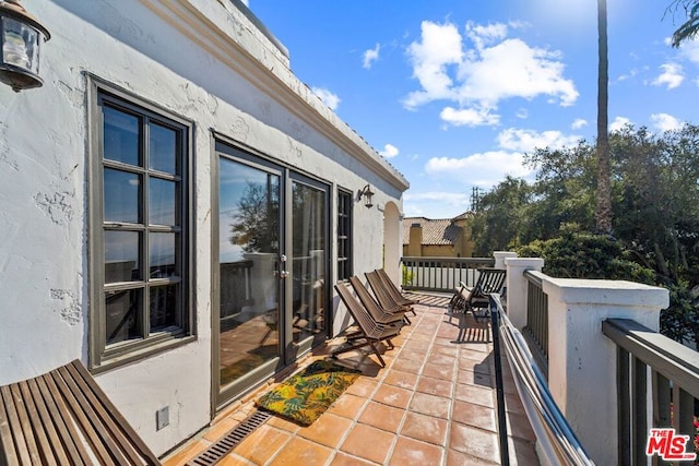 view of balcony