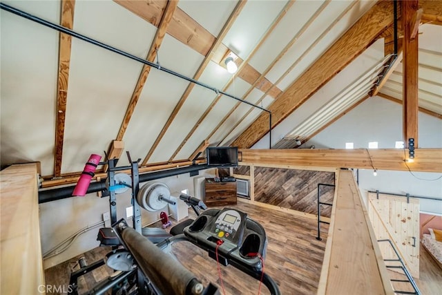 view of attic