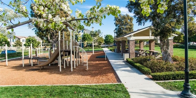 view of jungle gym