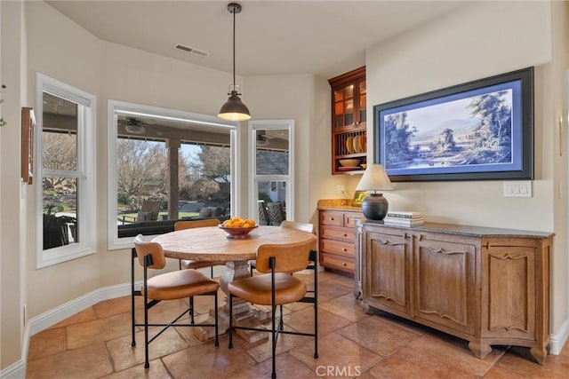 view of dining space