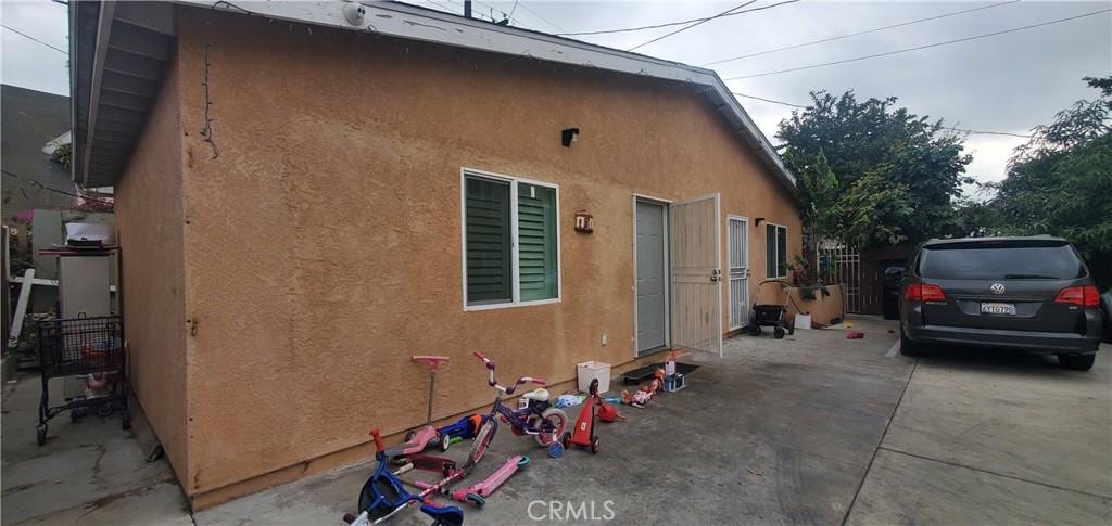 view of home's exterior with a patio