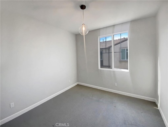 view of carpeted empty room