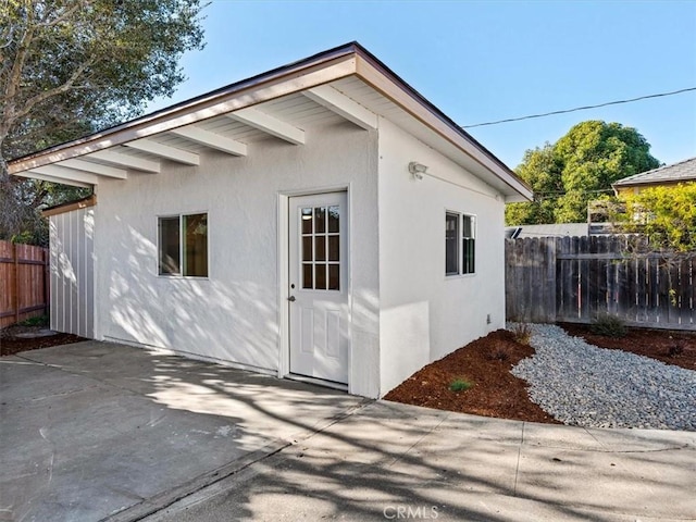 exterior space featuring a patio