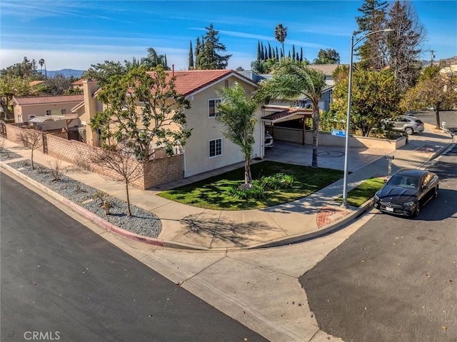 view of front of home