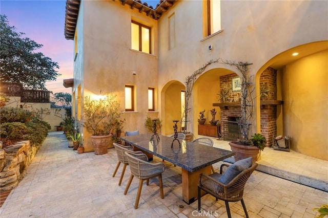 view of patio / terrace featuring outdoor dining space