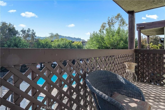 view of balcony