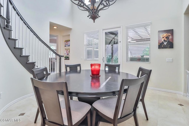 view of dining room