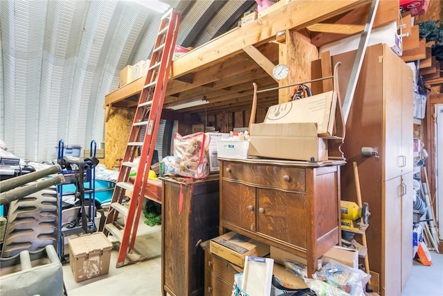 view of storage room